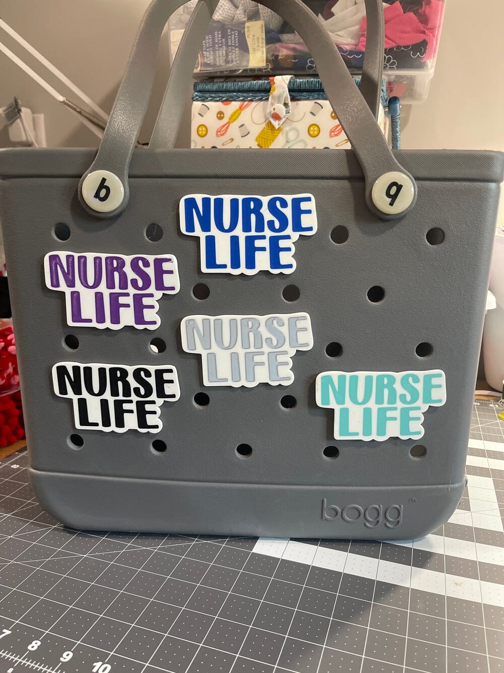 Lot of 5 Slightly Imperfect Nurse Life Bogg Bag Charms